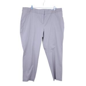 NEW Lane Bryant The Allie Skinny Ankle Pants Chino Kahki Size 18 Tan Brown